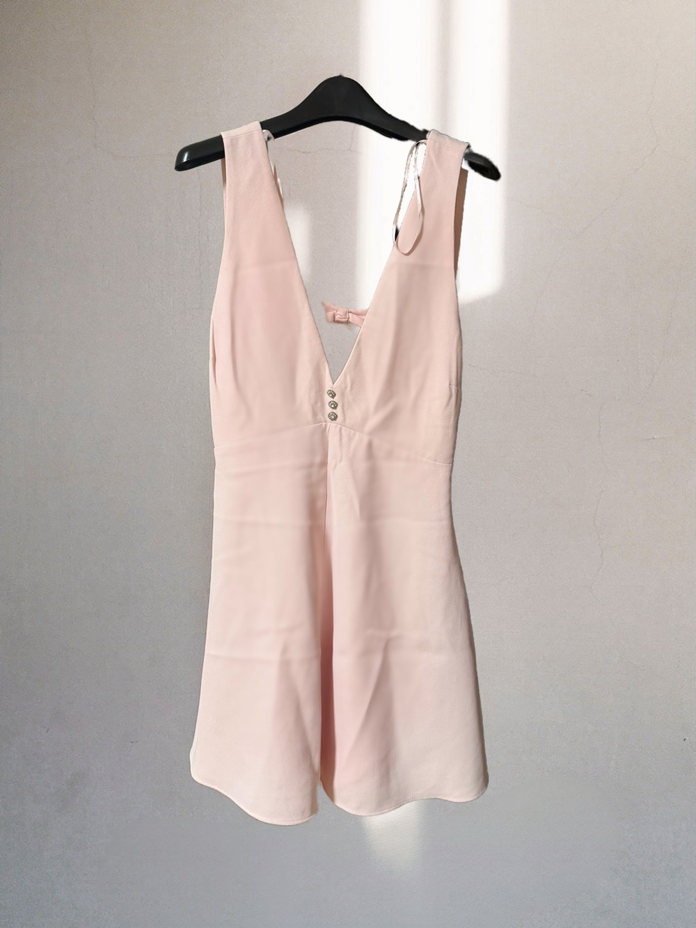 Women's V-Neck Pink Dress